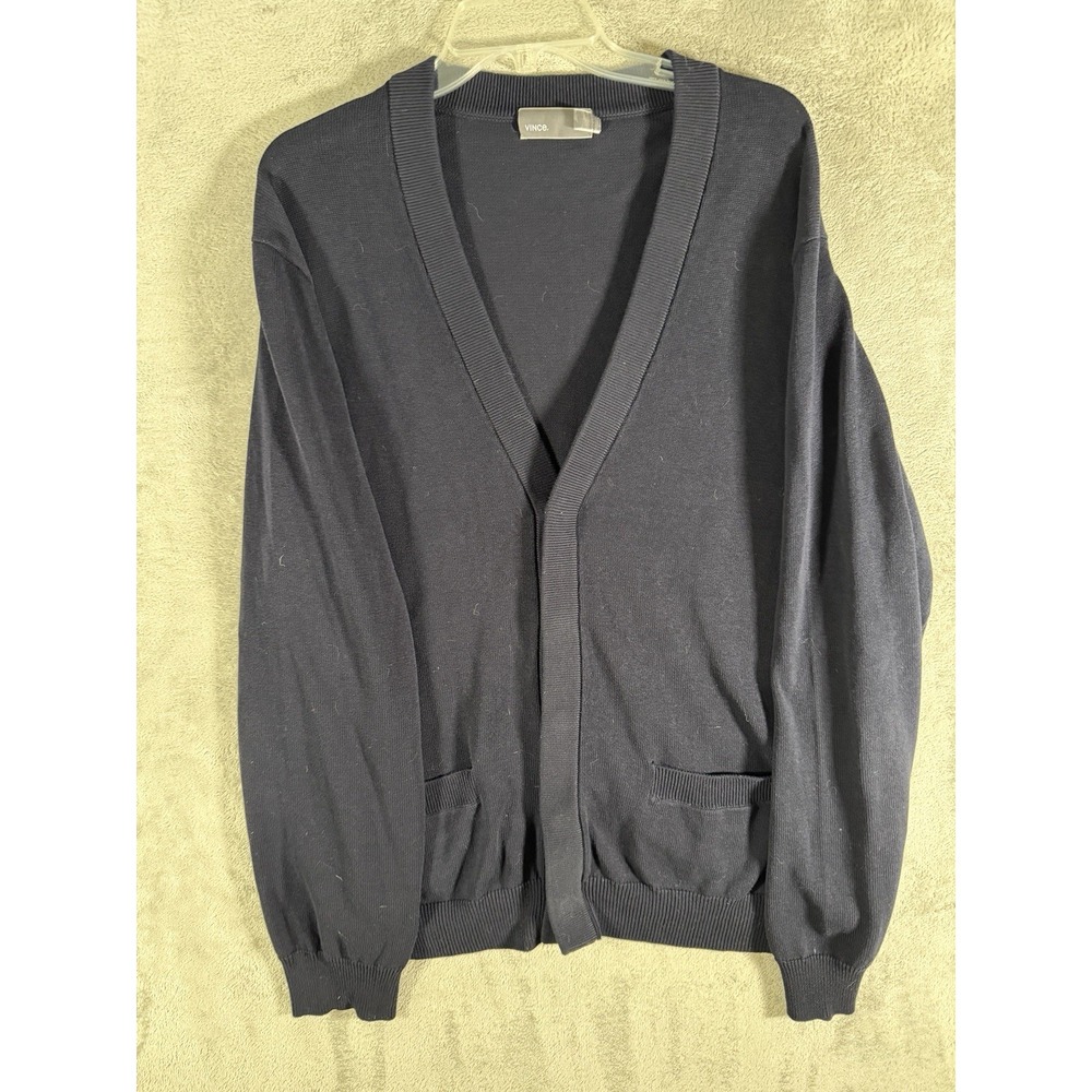 Vince Camuto Classic Fit Cardigan Size XL Men's Navy Blue‎